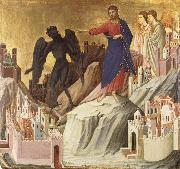 Duccio di Buoninsegna The Temptation of Christ on the Mountain oil